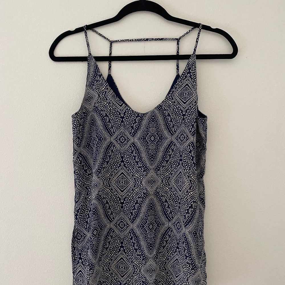 H&M Blue and white tank